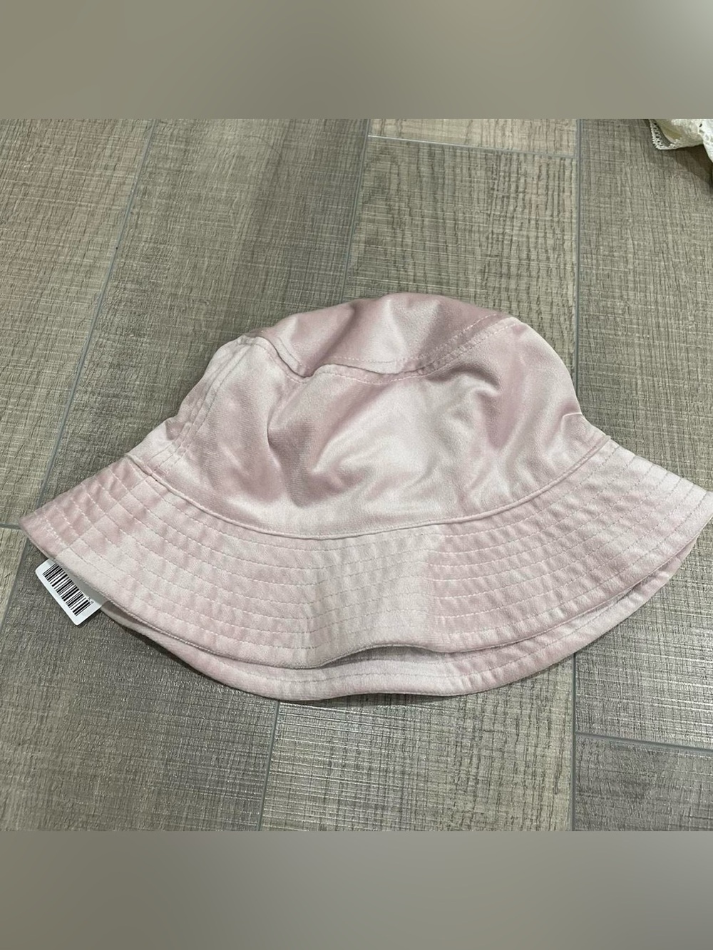 Urban Outfitters Light Pink Satin Bucket Hat
